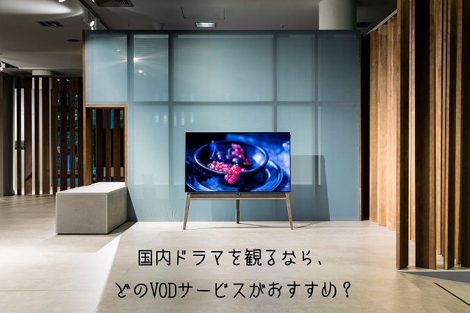 国内ドラマを観るなら、どのVODサービスがおすすめ?
